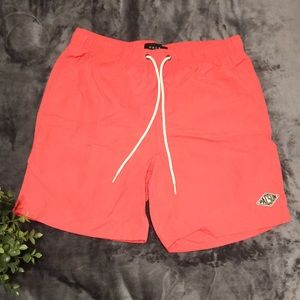 Pacsun Mens Swim Trunks Coral Medium